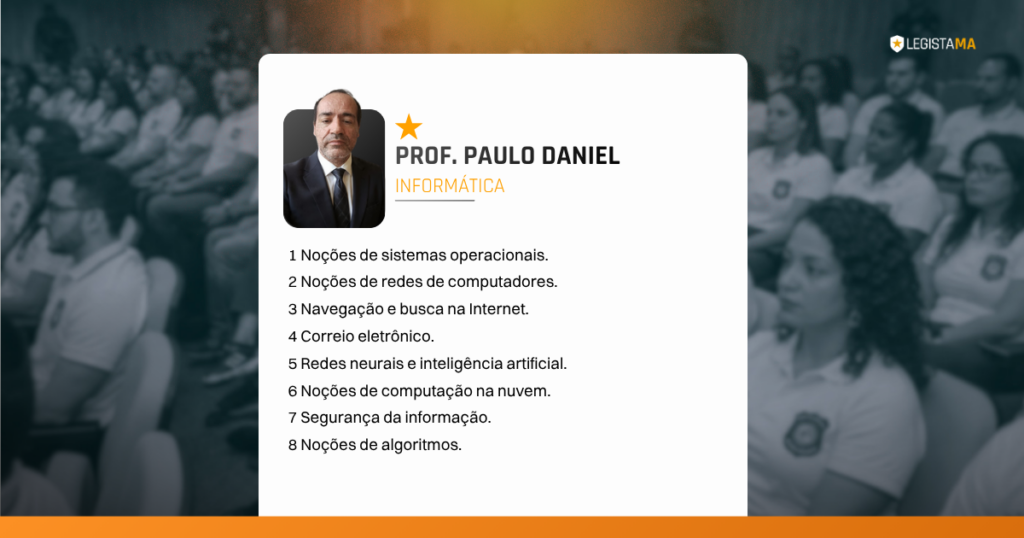 Conteúdo programático de Informática no concurso médico legista Maranhão.
